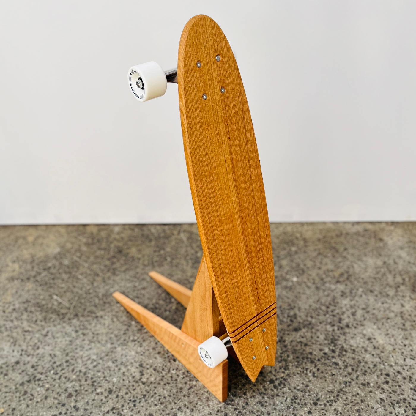 Vic Ash & Jarrah - Pin Stripe Mini Cruiser Skateboard - V Tail