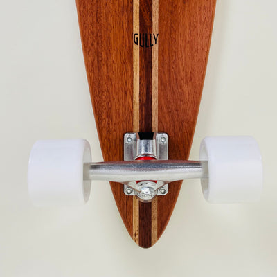 Jarrah Cruiser Skateboard with Vic Ash inlay - Medium Pin-tail