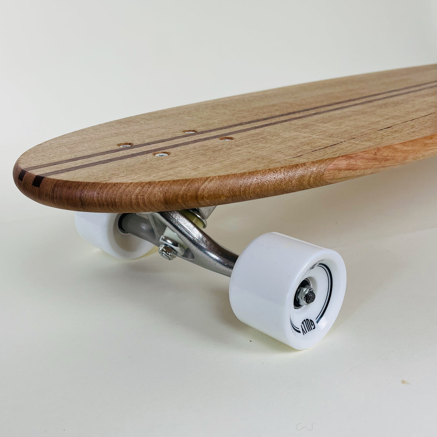 Vic Ash & Jarrah - Pin Stripe Longboard Cruiser Skateboard - V Tail