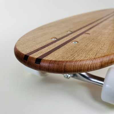 Vic Ash & Jarrah - Pin Stripe Longboard Cruiser Skateboard - V Tail